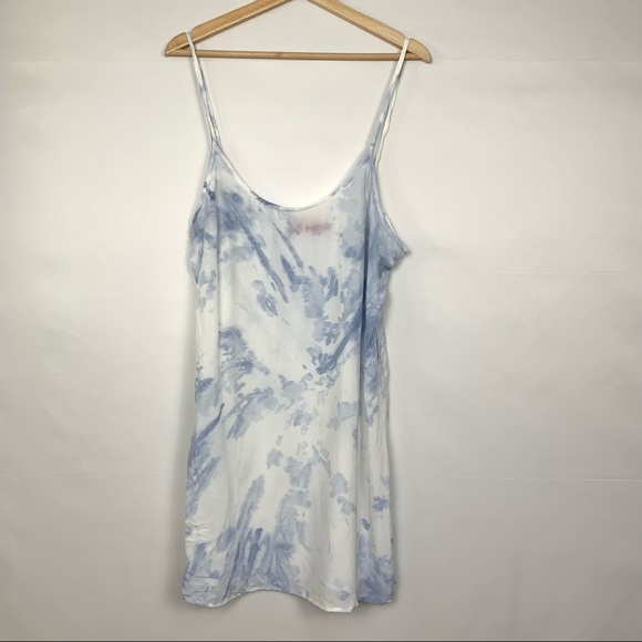N:Philanthropy x REVOLVE Willa Mini Slip Tie Dye Dress Morning Dew Large - Picture 2 of 7